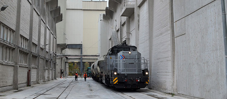 The Amöneburg plant reactivates its rail connection